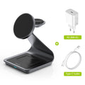 Base Carregador Sem Fio Magnético 3 em 1 para iPhone 17/16/15/13/14/12 30W