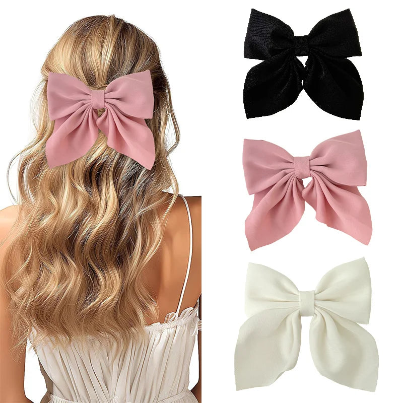 2/3/4/5 pçs meninas moda cores arco curto grampos de cabelo
