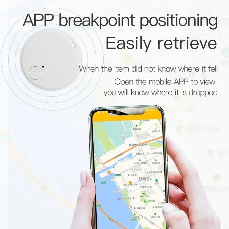 Mini Localizador GPS para Animais de Estimação e Cães, Alarme AntiLost, Smart Tag, Chaveiro Tracer Compatível com Bluetooth, Carteira e Dog Tracker, Key Finder