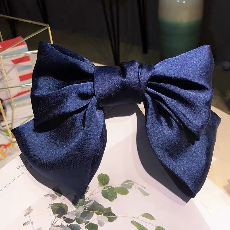 Monocromático Clip de cabelo , Grande Bowknot Presilhas