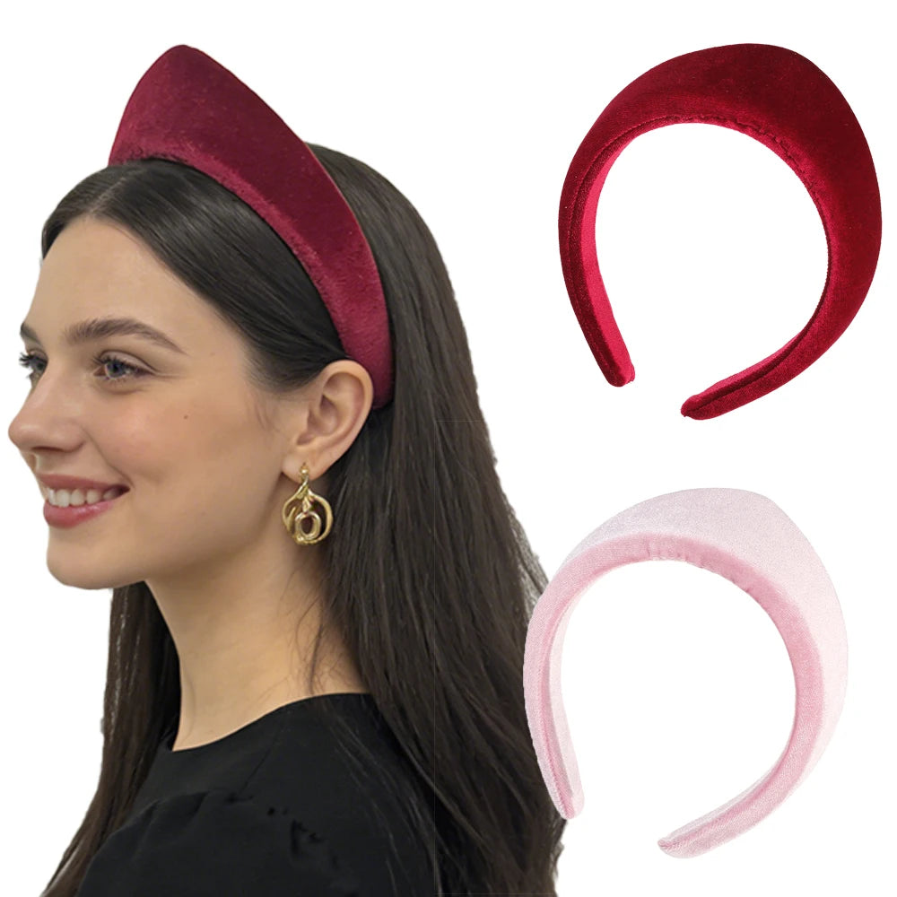 Tiara Retro Triangular Almofadada, Acessórios de Cabelo para Mulheres e Meninas