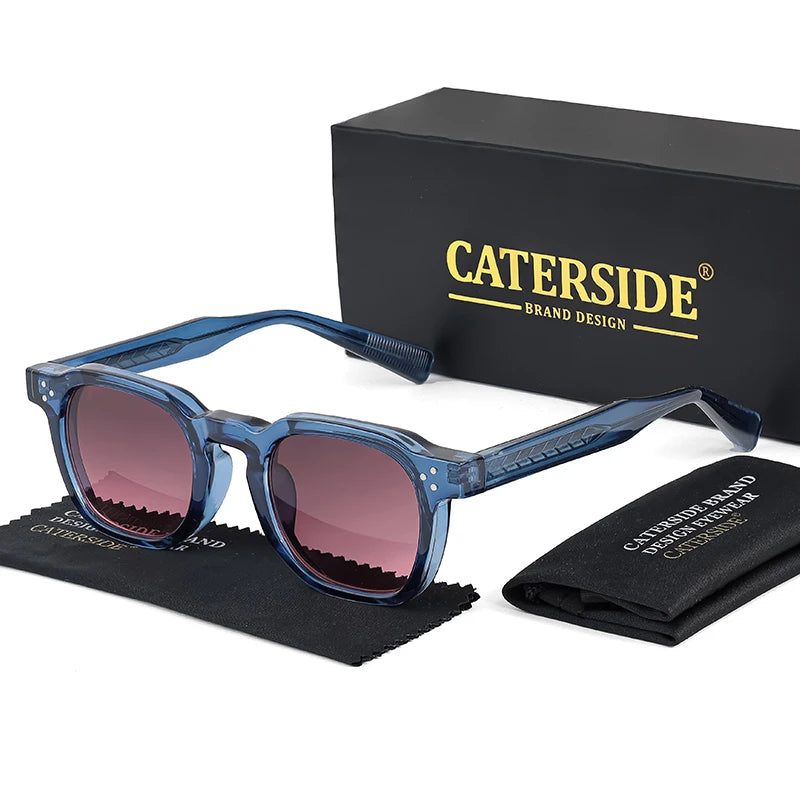 Óculos de Sol CATERSIDE Fashion Masculinos com Armação Pequena Quadrada
