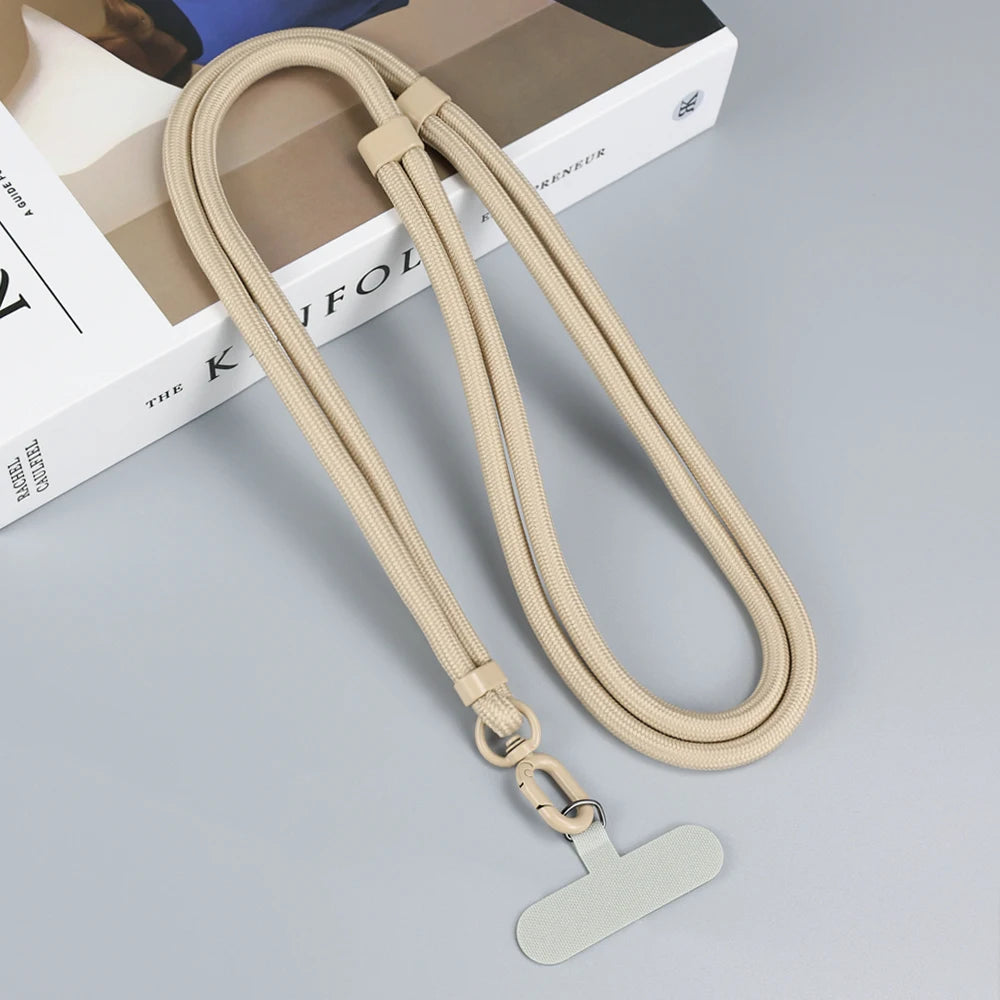 Cordão universal para telefone, colar crossbody, alça ajustável para iphone