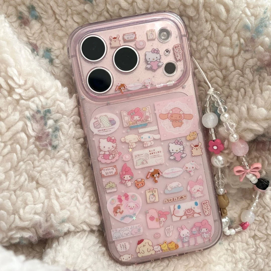 Capinha de celular TPU Antichoque com Corrente para iPhone