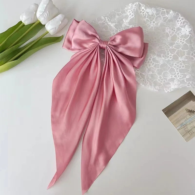 Monocromático Clip de cabelo , Grande Bowknot Presilhas
