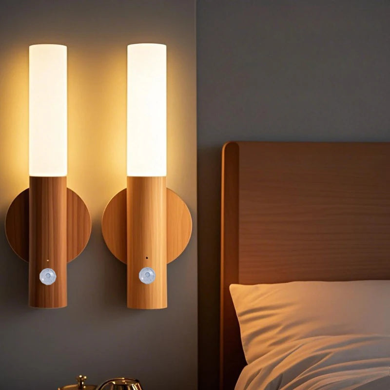 Led night light carregamento usb indução humana inteligente para armário de cabeceira casa guarda-roupa iluminação sensor movimento luz lâmpada led