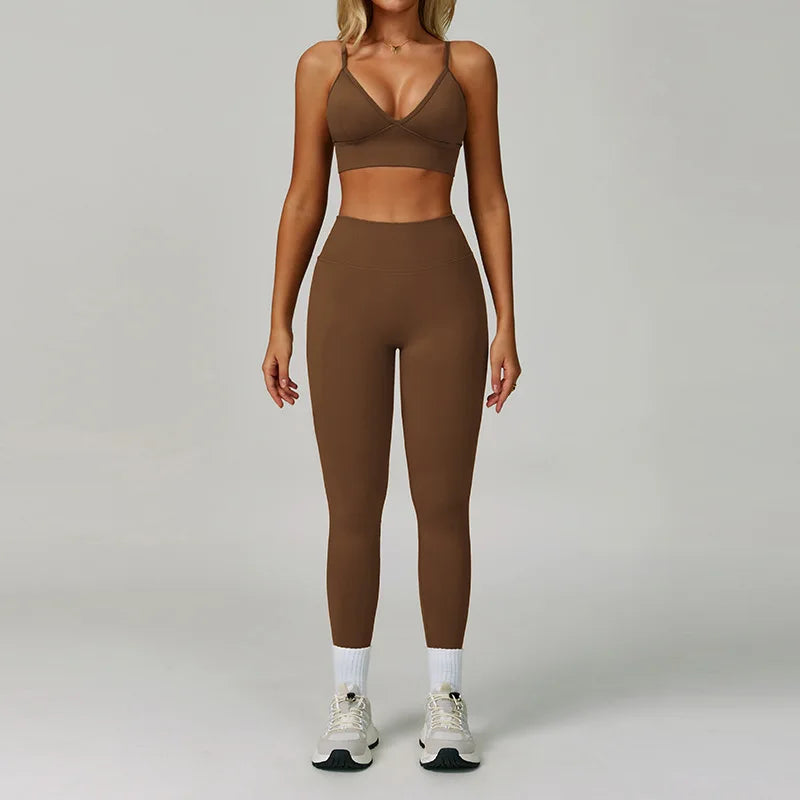 2/3 pçs conjunto de yoga e treino