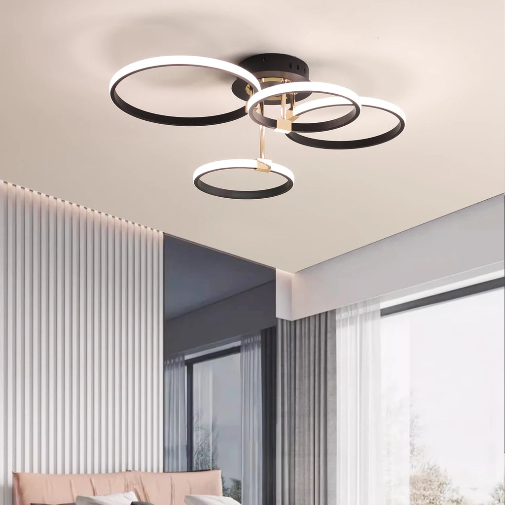 Lustre de teto moderno de led para sala de estar