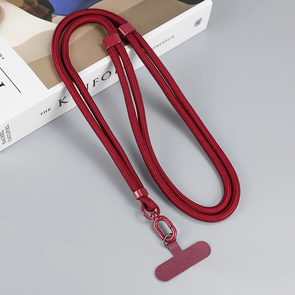 Cordão universal para telefone, colar crossbody, alça ajustável para iphone