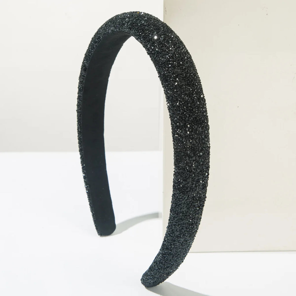 Tiara de cabelo acolchoada com esponja brilhante, acessórios para cabelo adulto