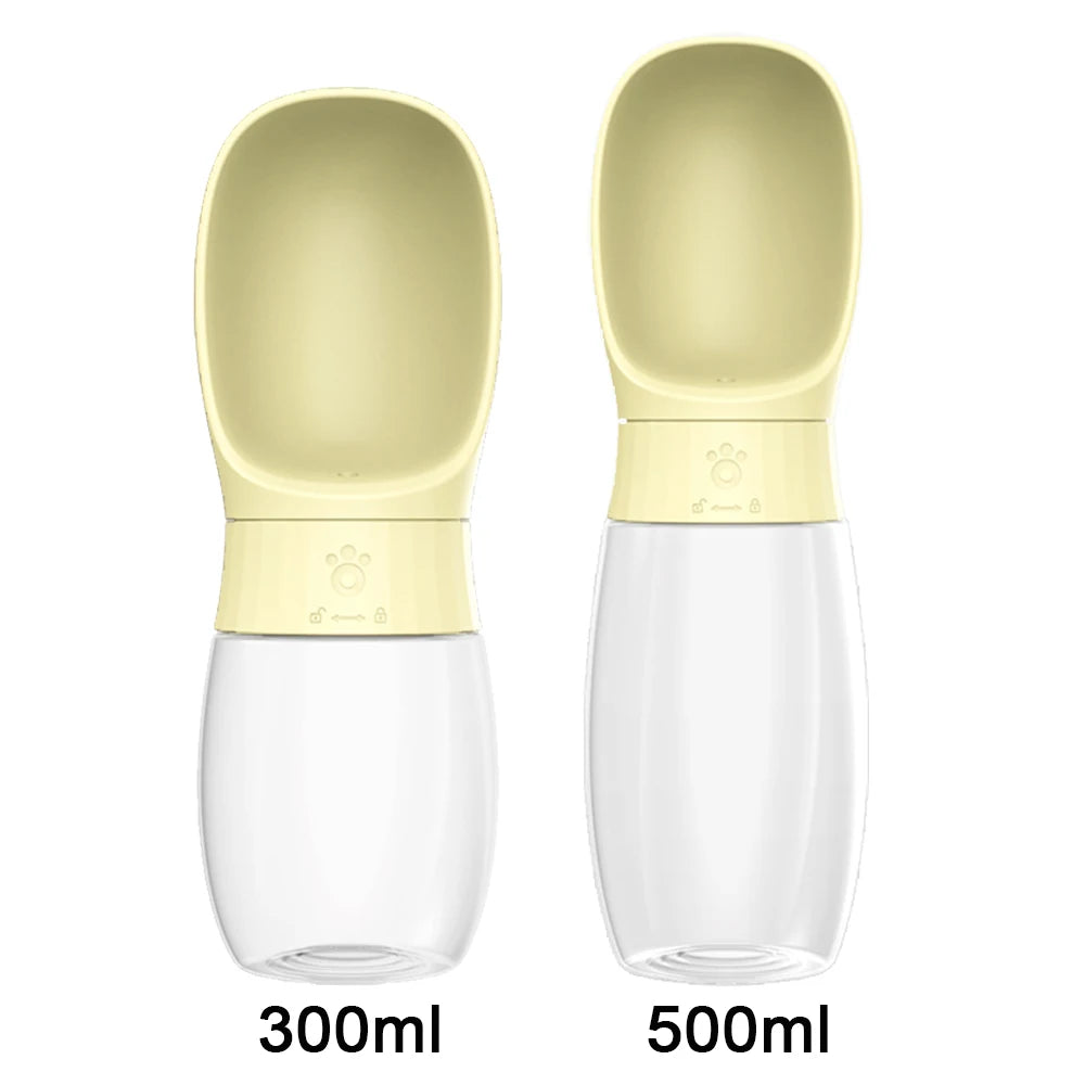 Garrafa de água portátil de 300ml 500ml para cães grandes, tigela de beber para cães pequenos, gatos, viagens, caminhadas, cachorros, dispensador de água para animais de estimação, copo para Labrador