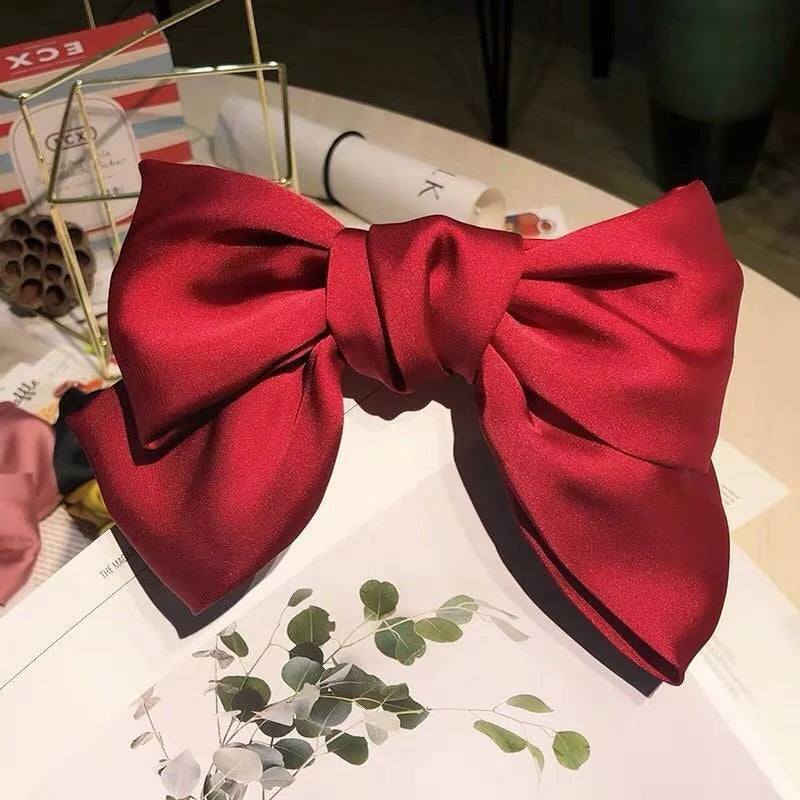Monocromático Clip de cabelo , Grande Bowknot Presilhas