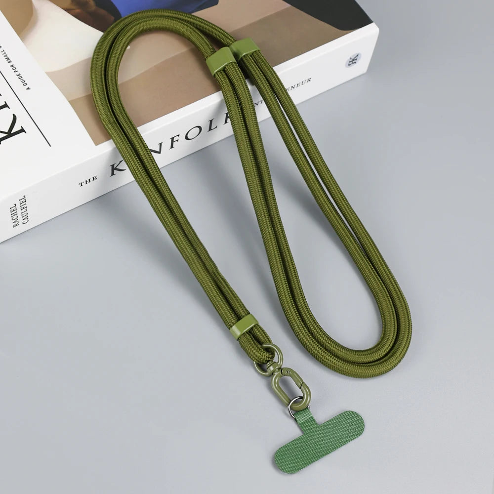 Cordão universal para telefone, colar crossbody, alça ajustável para iphone