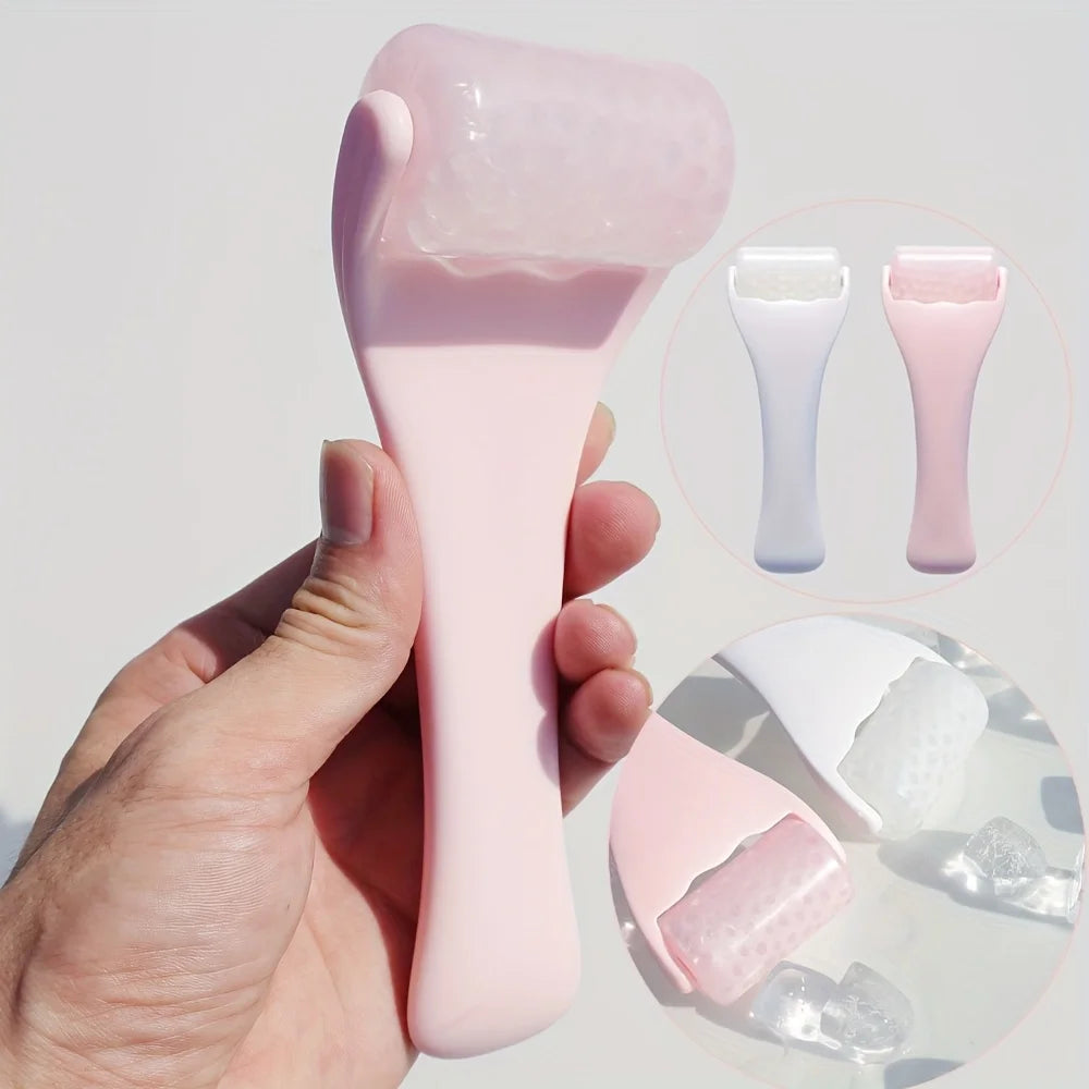 Rolo de gelo em gel para cuidados faciais