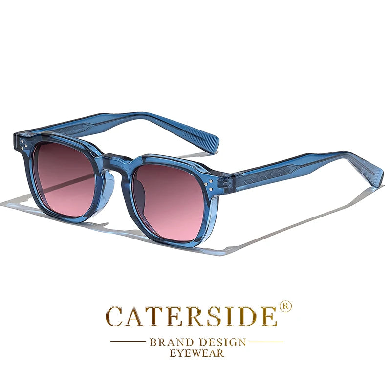 Óculos de Sol CATERSIDE Fashion Masculinos com Armação Pequena Quadrada