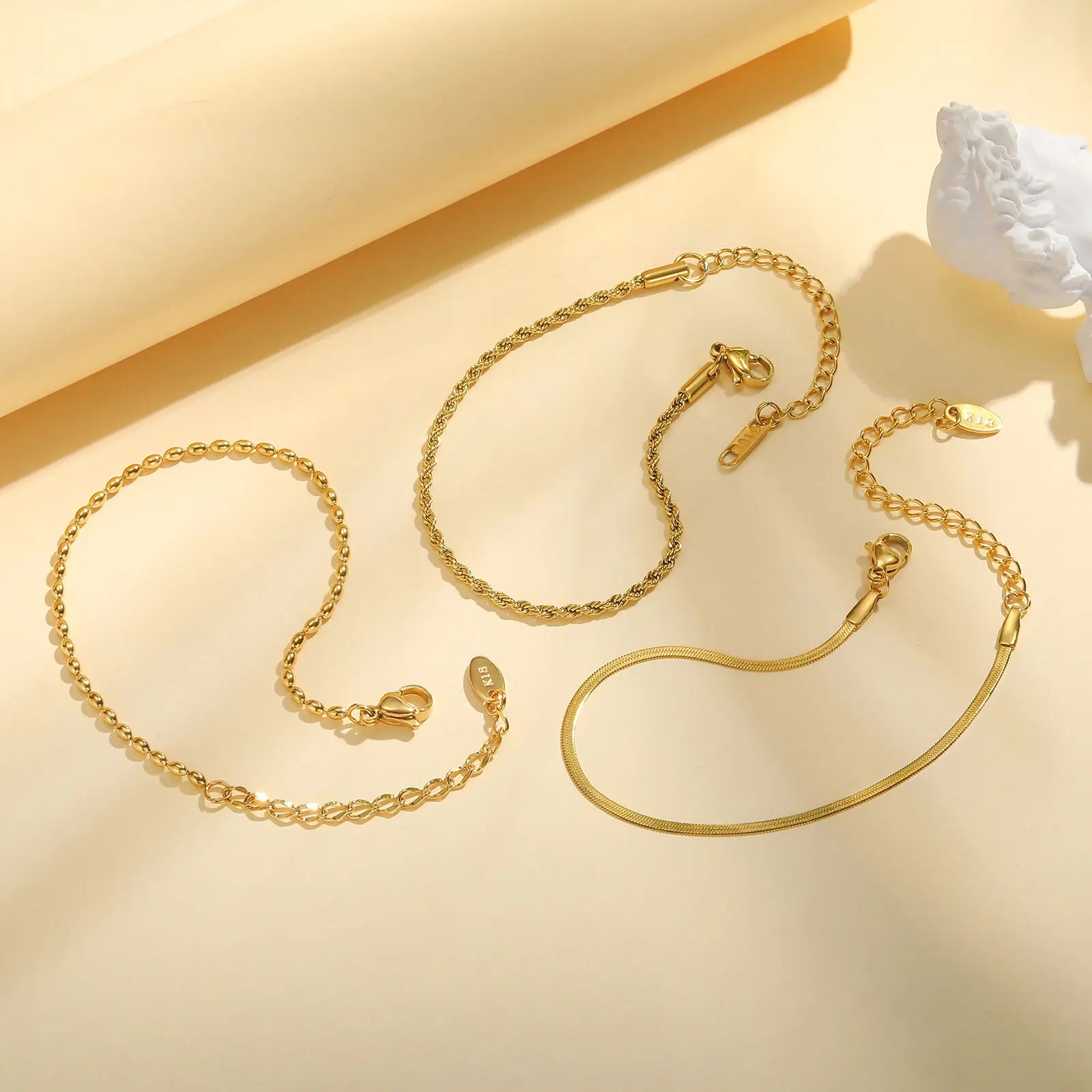 Pulseira de pérolas elásticas de 10 mm para mulheres joias