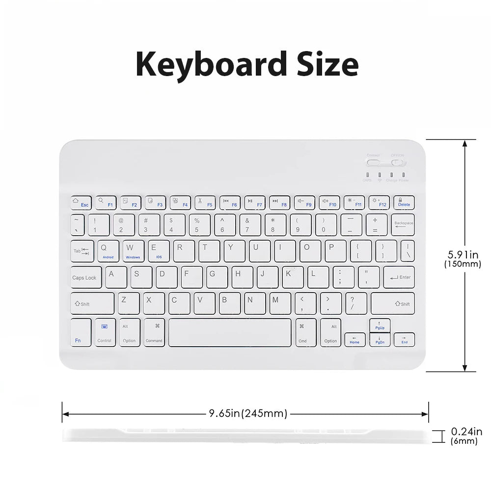 Teclado sem fio rosa e mouse Para ios windows bluetooth
