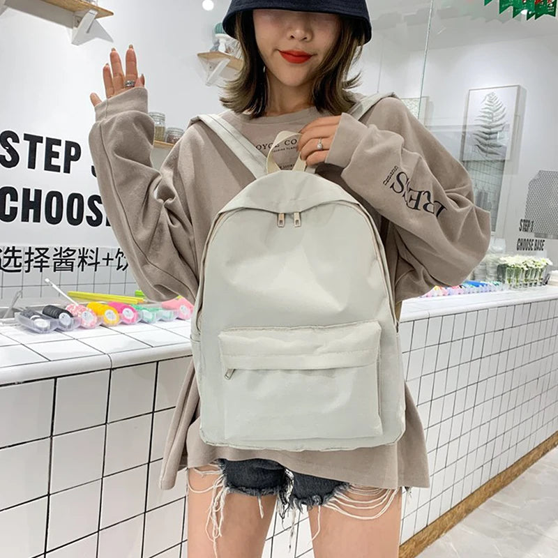 Mochila estudantil de grande capacidade para homens e mulheres