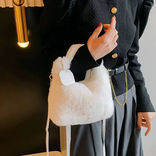 bolsas de pelúcia alça franzida pequena