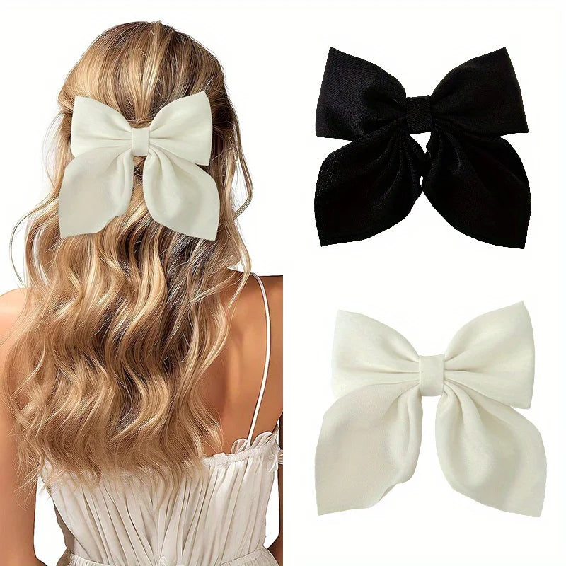 2/3/4/5 pçs meninas moda cores arco curto grampos de cabelo