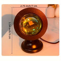 Projetor LED USB luz noturna RGB pôr do sol atmosfera luz noturna, com controle remoto