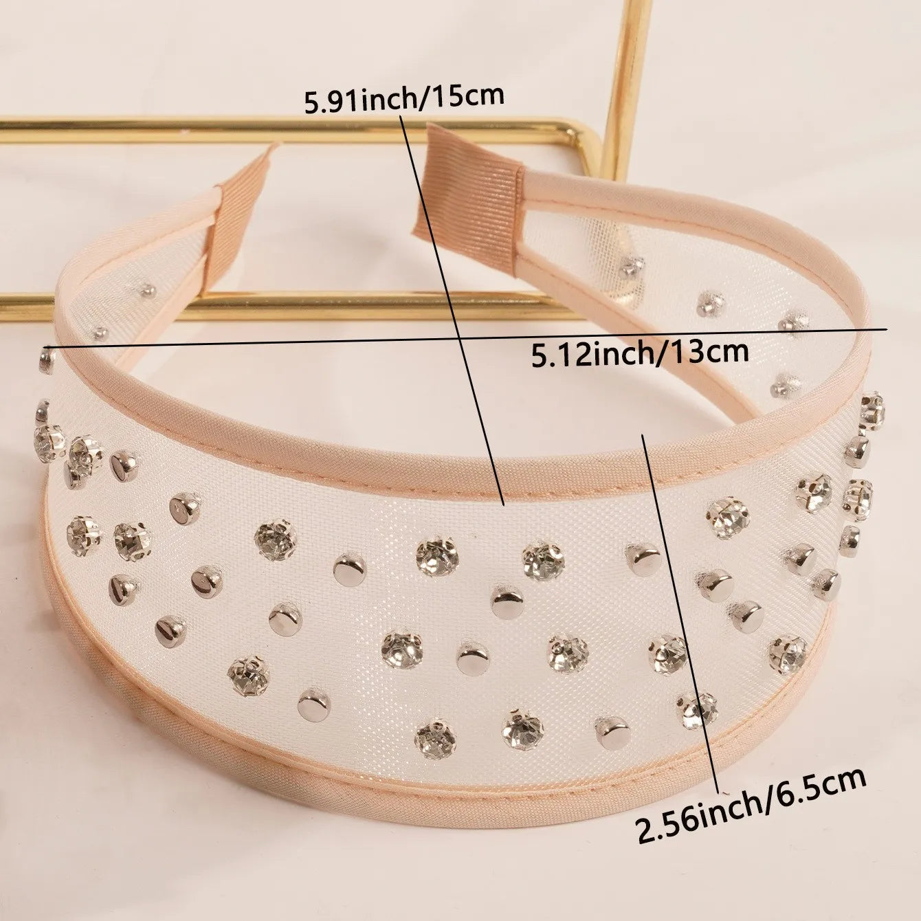 Tiara Elegante de Pérolas e Strass para Mulheres, Faixa de Cabelo Luxuosa Acolchoada
