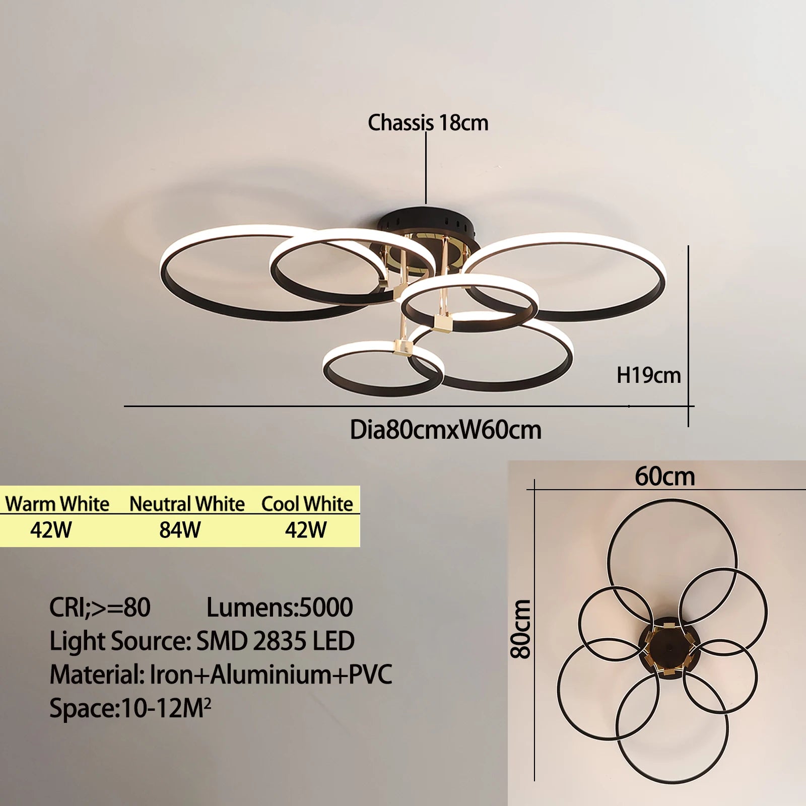 Lustre de teto moderno de led para sala de estar