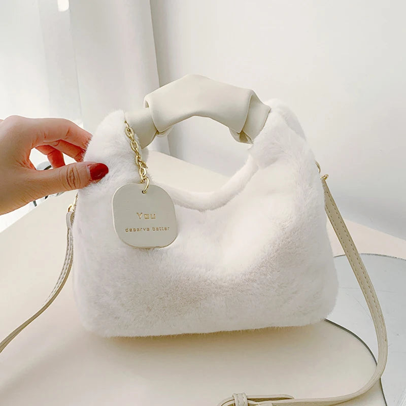 bolsas de pelúcia alça franzida pequena