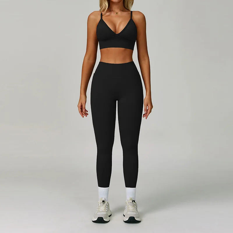 2/3 pçs conjunto de yoga e treino
