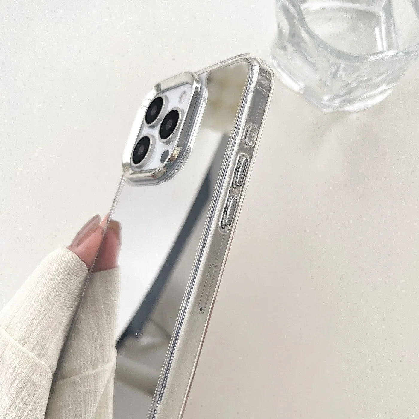 Capinha de celular espelho para iphone