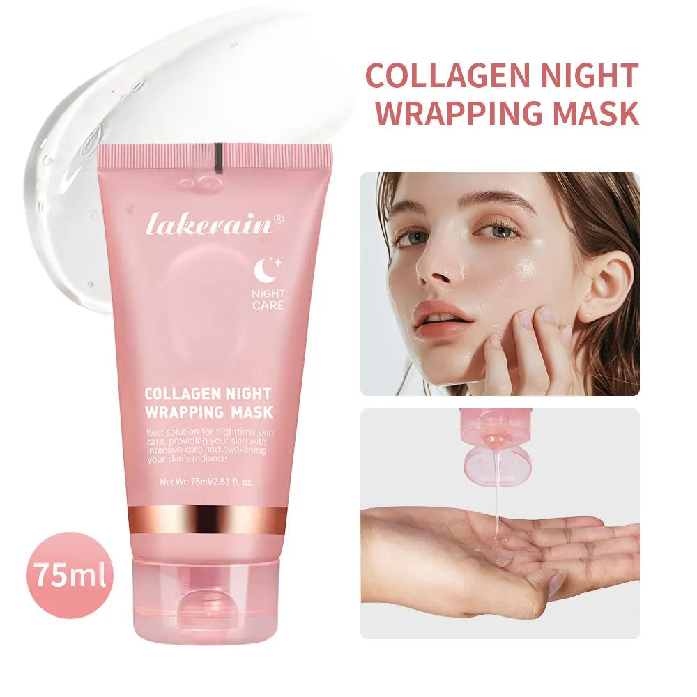 Lakerain-Colágeno hidrolisado para pele brilhante, máscara noturna, elasticidade
