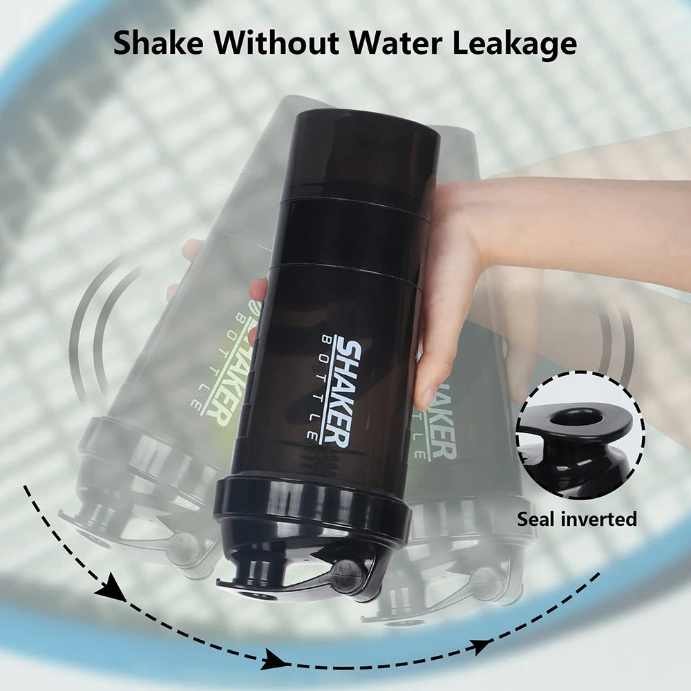 Garrafa De 3 Camadas Shaker Powder sheikeira