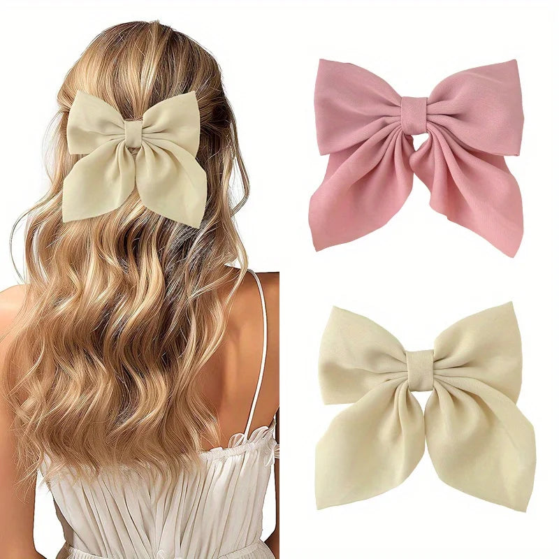 2/3/4/5 pçs meninas moda cores arco curto grampos de cabelo