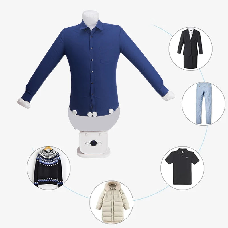 Multi-função portátil máquina de secador de roupas elétrica dobrável automático cabide ferro a vapor uso doméstico habitação de plástico