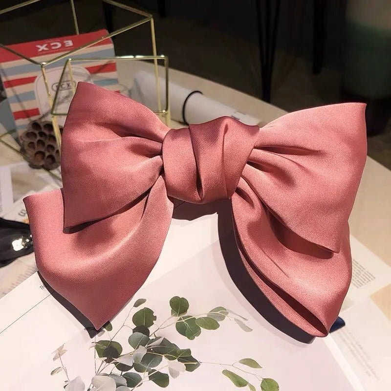 Monocromático Clip de cabelo , Grande Bowknot Presilhas