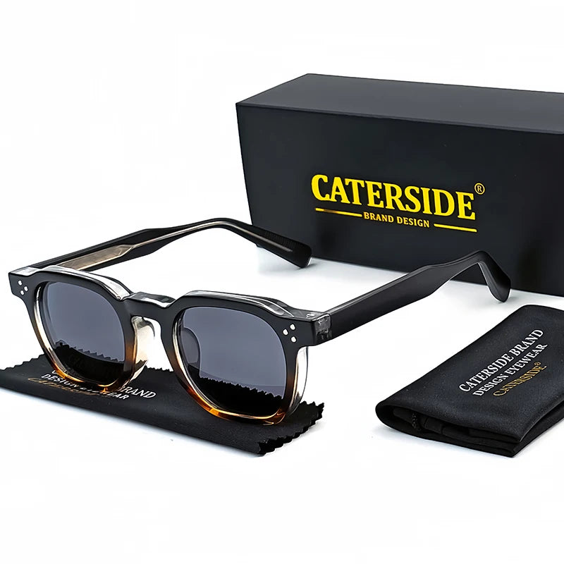 Óculos de Sol CATERSIDE Fashion Masculinos com Armação Pequena Quadrada