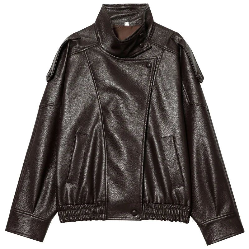 jaquetas pretas de couro sintético  jaqueta bomber