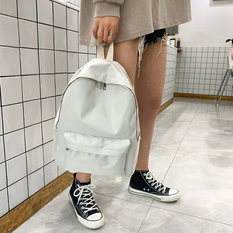 Mochila estudantil de grande capacidade para homens e mulheres