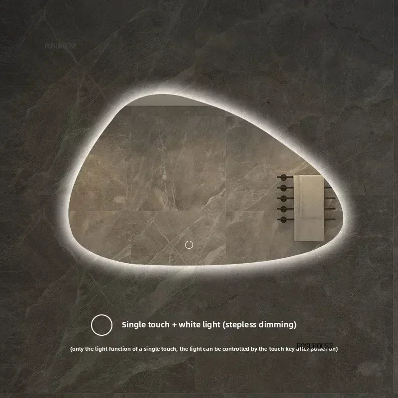 espelhos de  decoração irregular inteligente led luminoso