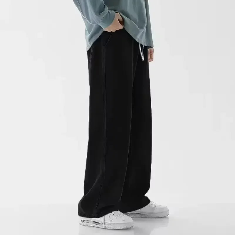 streetwear solto jeans masculino reta calças