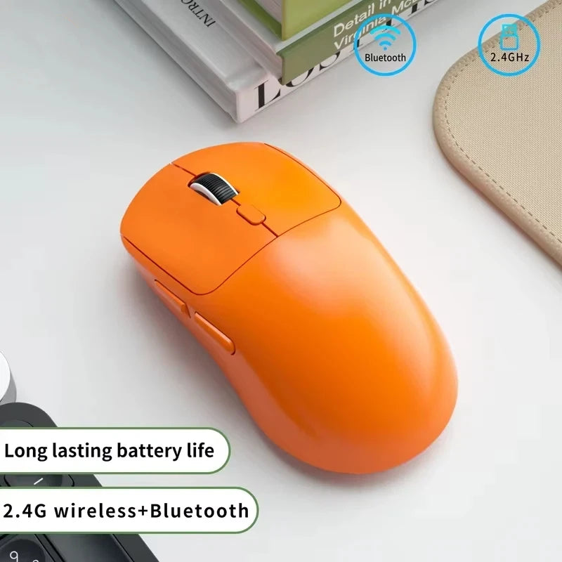 Mouse Lenovo Bluetooth 2.4G Sem Fio Três Modos Recarregável Ergonômico