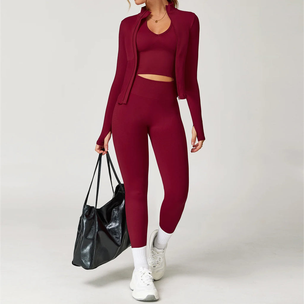 2/3/4 pçs conjunto de yoga roupas de ginásio roupas esportivas sem costura leggings