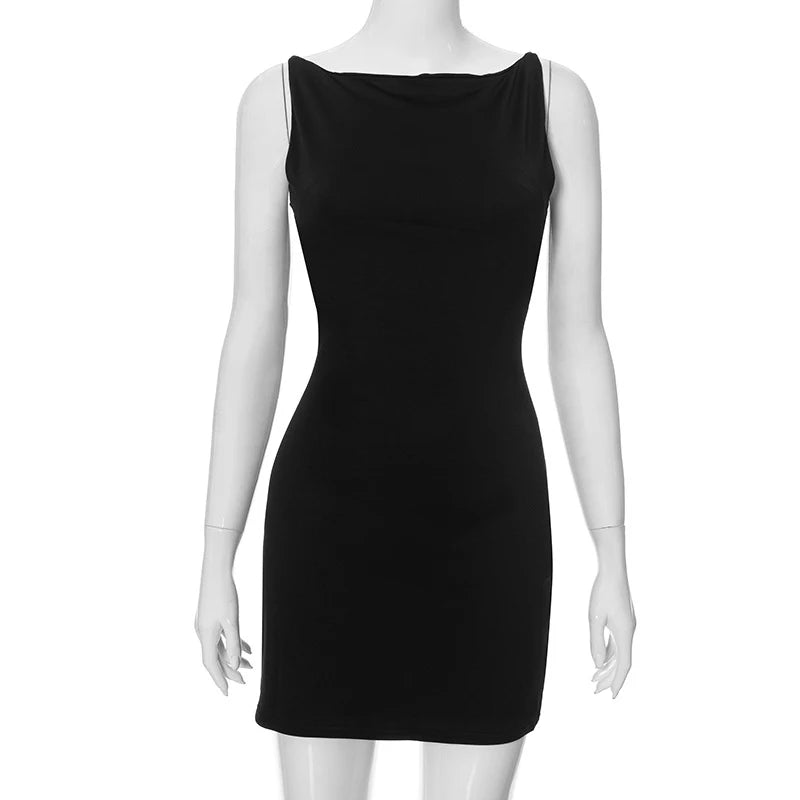 vestido de festamoda casual mini sem mangas