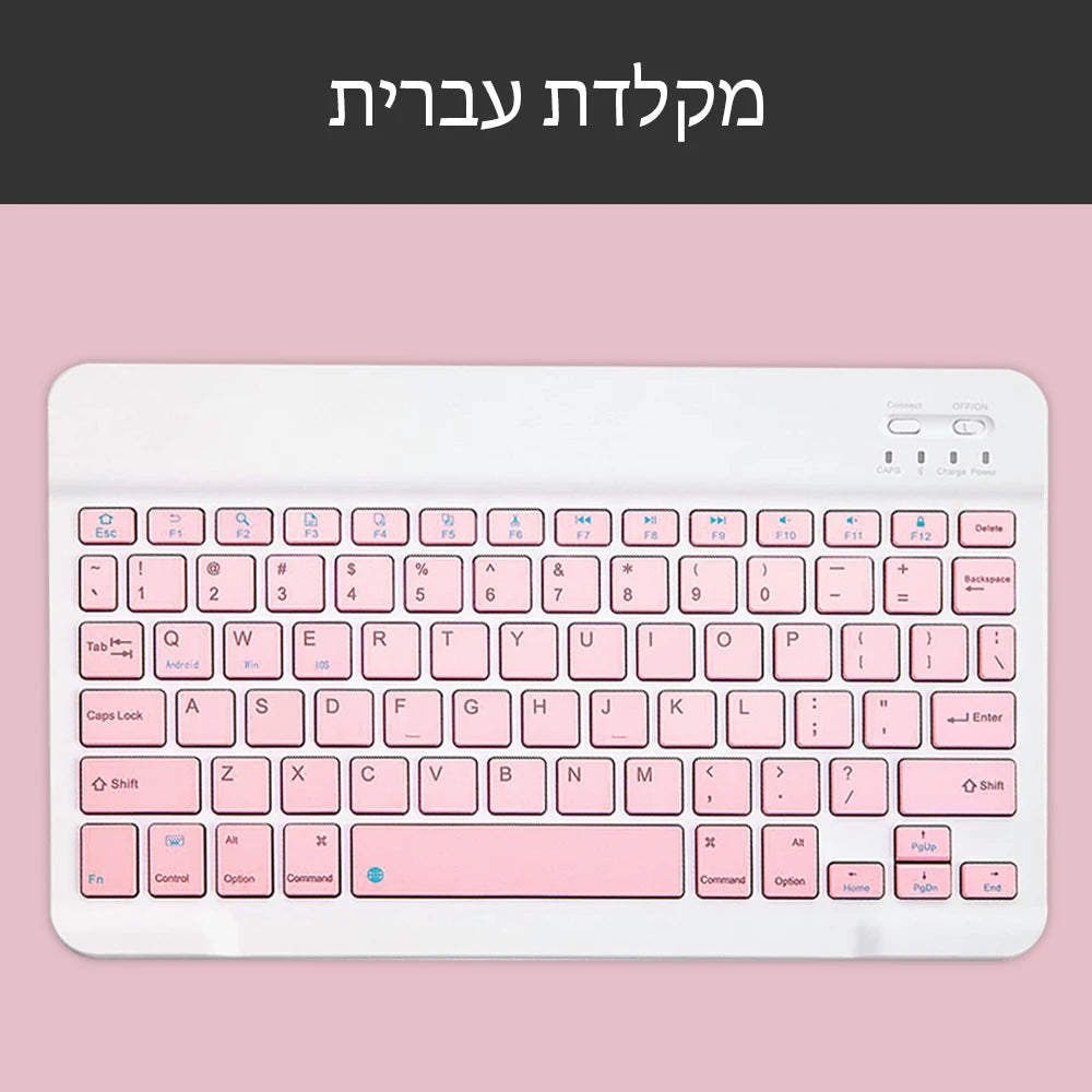 Teclado sem fio rosa e mouse Para ios windows bluetooth