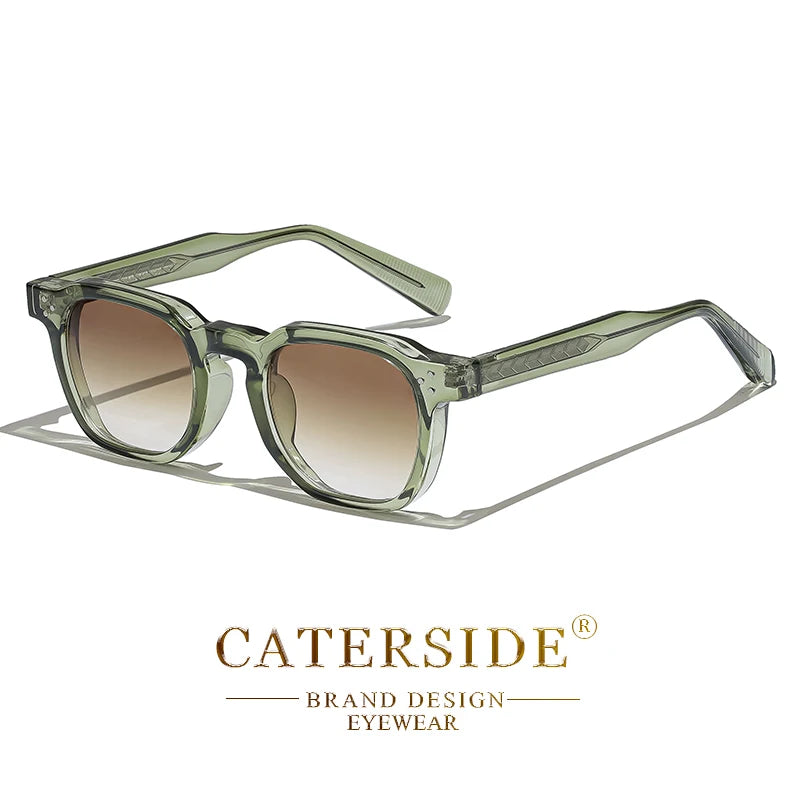 Óculos de Sol CATERSIDE Fashion Masculinos com Armação Pequena Quadrada