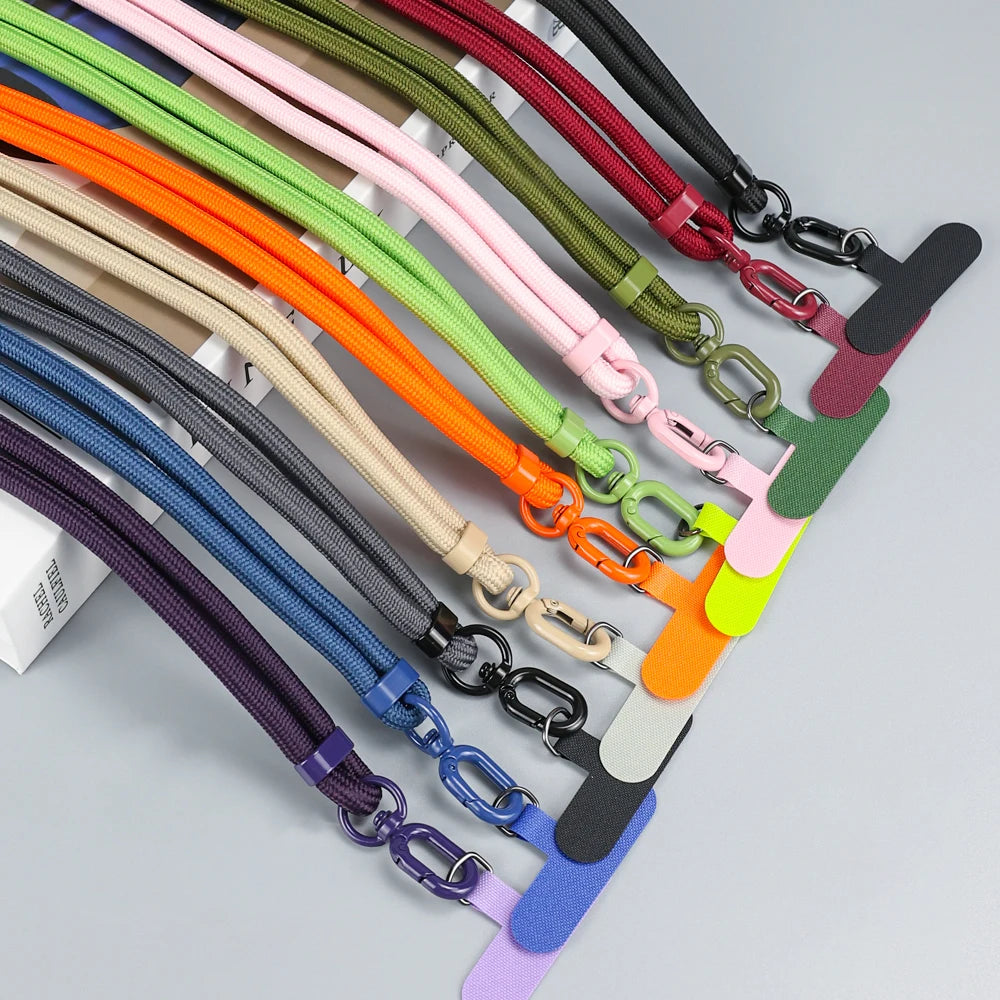 Cordão universal para telefone, colar crossbody, alça ajustável para iphone