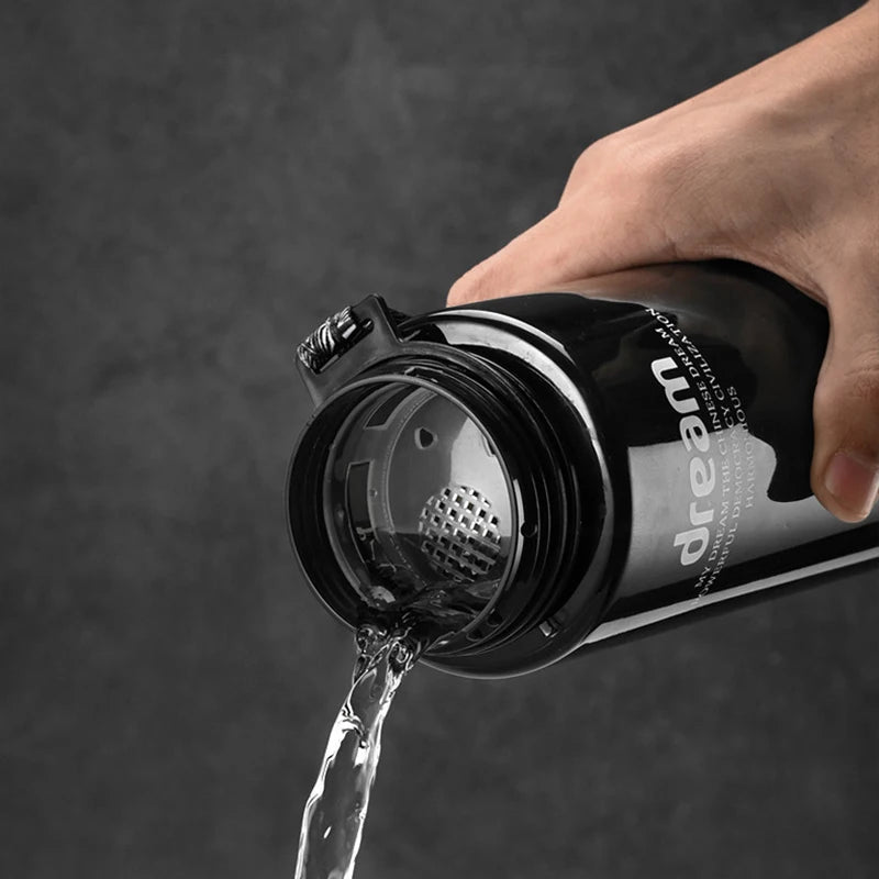Garrafa de água portáteis esportivas, 1000ml