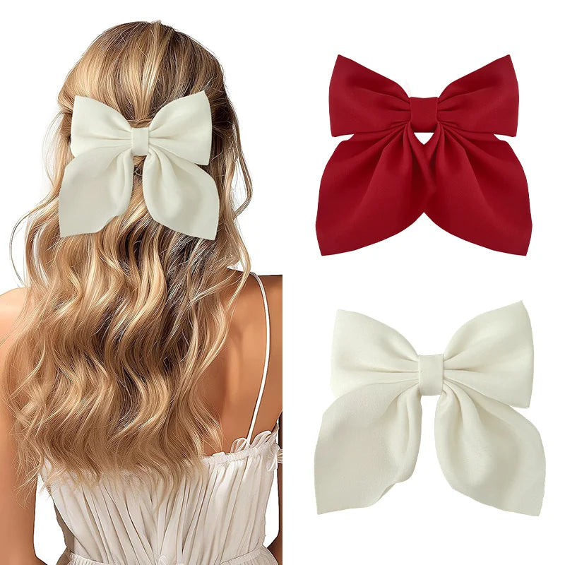 2/3/4/5 pçs meninas moda cores arco curto grampos de cabelo