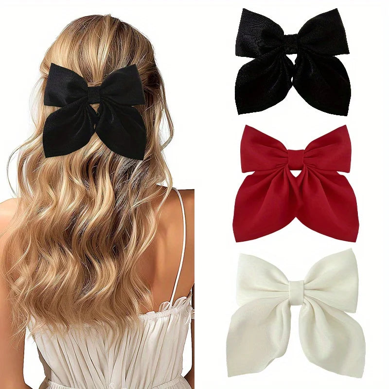 2/3/4/5 pçs meninas moda cores arco curto grampos de cabelo