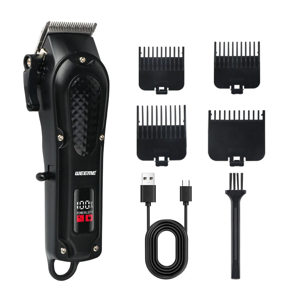 Máquina de cortar cabelo elétrica masculina vintage t9, aparador de barba/máquina de corte de cabelo recarregável com kit aparador de cabelo de nariz, presente para namorado